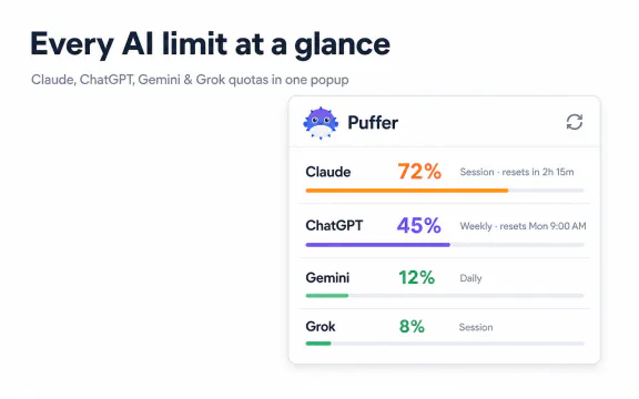 AI Usage Tracker store screenshot 1