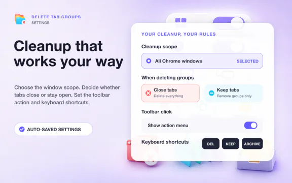 Delete Tab Groups store screenshot 3