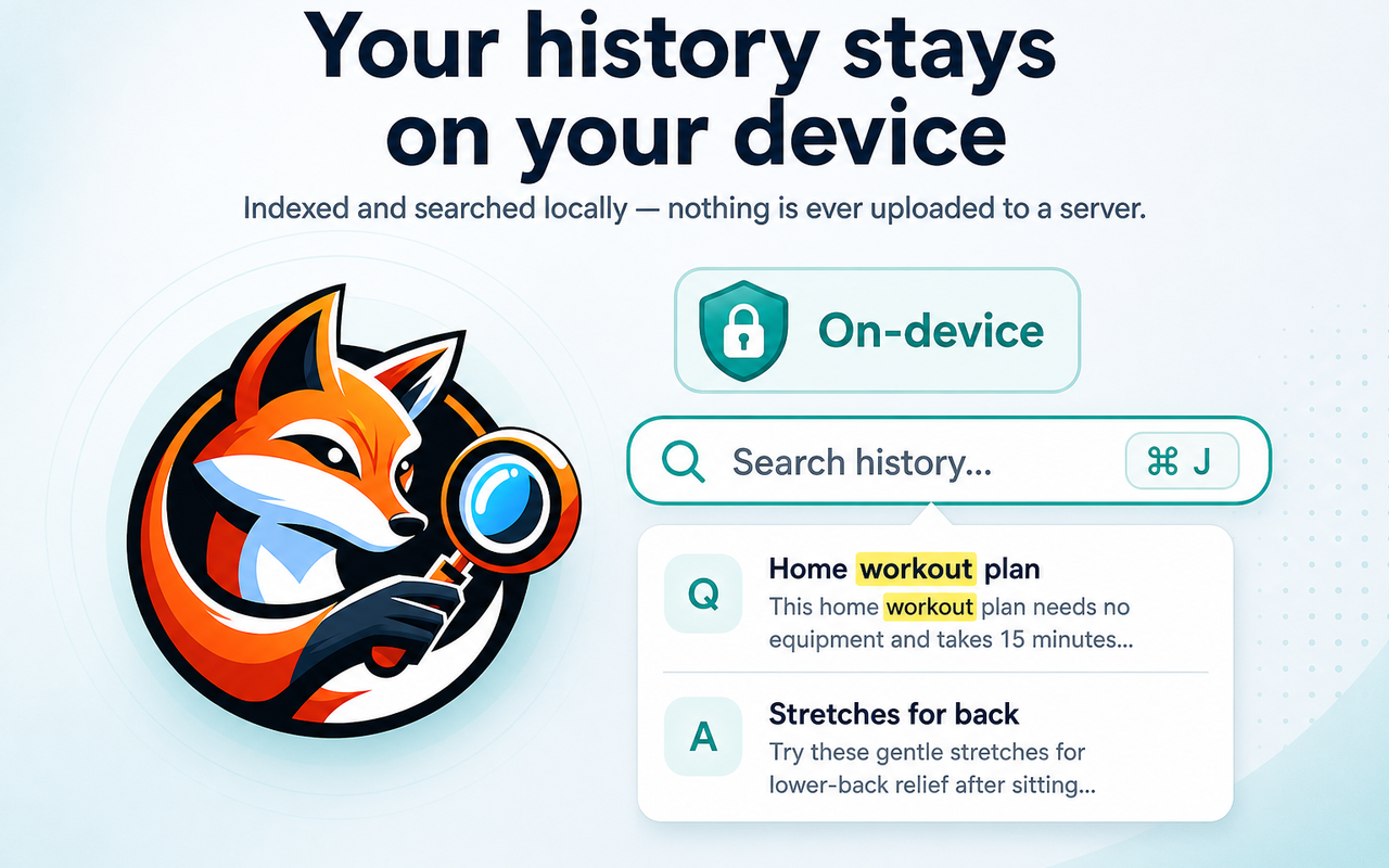 ChatGPT History Search: Local search with a keyboard shortcut
